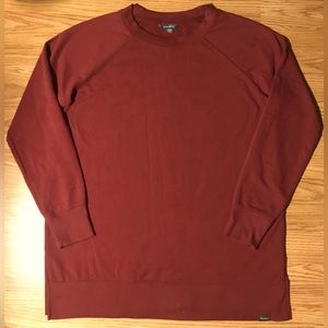 Eddie Bauer Heavy Weight Crew Neck Sweatshirt Men’s L Maroon/Red